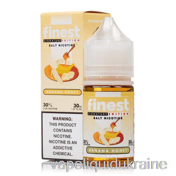 Vape Ukraine Banana Honey - The Finest Signature Edition Salt Nic - 30mL 30mg